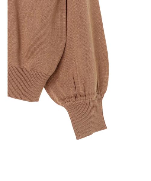 earth music&ecology（アースミュージックアンドエコロジー）の「・スカーフ付きニットプルオーバー＊（ニット/セーター・レディース・ライトブルー/ブラック/ベージュ/レッド/アイボリー/杢グレー・S/M）」の12枚目の写真