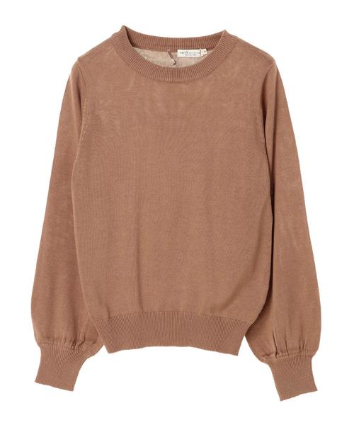 earth music&ecology（アースミュージックアンドエコロジー）の「・スカーフ付きニットプルオーバー＊（ニット/セーター・レディース・ライトブルー/ブラック/ベージュ/レッド/アイボリー/杢グレー・S/M）」の10枚目の写真