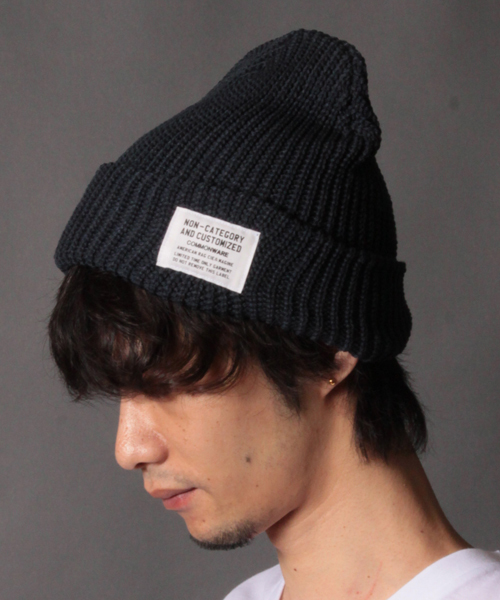 AMERICAN RAG CIE（アメリカンラグシー）の「AMERICAN RAG CIE&Magine COMMONWARE カラーニットキャップ∴（ニットキャップ/ビーニー・メンズ・ブラック/ブルー/レッド/オフホワイト/グレー/オリーブ/ネイビー/バーガンディー・FREE）」の6枚目の写真