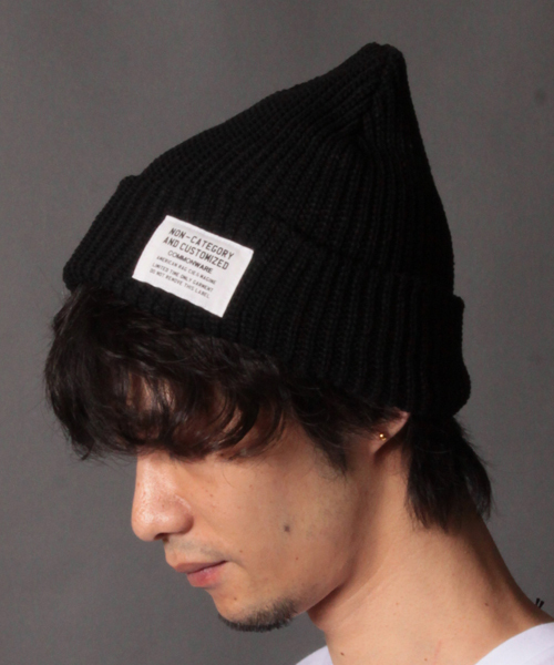 AMERICAN RAG CIE（アメリカンラグシー）の「AMERICAN RAG CIE&Magine COMMONWARE カラーニットキャップ∴（ニットキャップ/ビーニー・メンズ・ブラック/ブルー/レッド/オフホワイト/グレー/オリーブ/ネイビー/バーガンディー・FREE）」の3枚目の写真