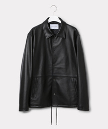 ADAM ET ROPE' | レザーコーチジャケット(その他アウター)