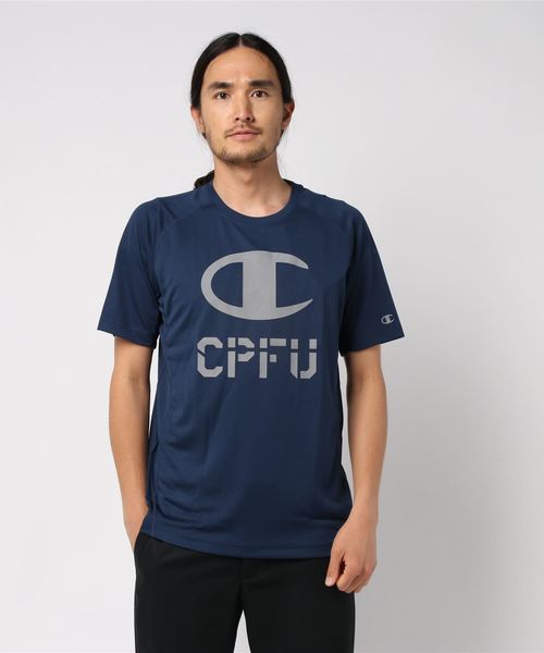 Champion(チャンピオン)の「【Champion/チャンピオン】メンズ CPFU Tシャツ(Tシャツ/カットソー・メンズ・オリーブ/ダークブルー/グレー/ライトグレー/レッド系その他6・X-LARGE/MEDIUM/LARGE)」の4枚目の写真