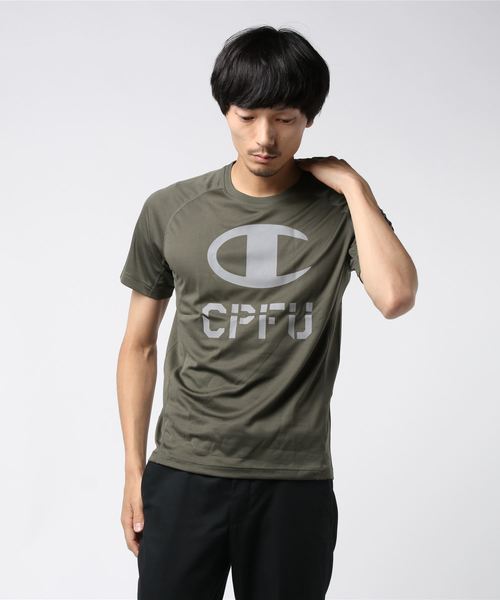Champion(チャンピオン)の「【Champion/チャンピオン】メンズ CPFU Tシャツ(Tシャツ/カットソー・メンズ・オリーブ/ダークブルー/グレー/ライトグレー/レッド系その他6・X-LARGE/MEDIUM/LARGE)」の3枚目の写真