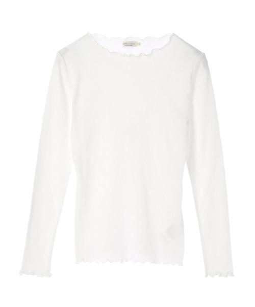 earth music&ecology（アースミュージックアンドエコロジー）の「メロウボートネックプルオーバー ●＊（Tシャツ/カットソー・レディース・杢グレー/イエロー/アイボリー/カーキ/ラベンダー/ブラック/その他7/ネイビー・M/S）」の9枚目の写真