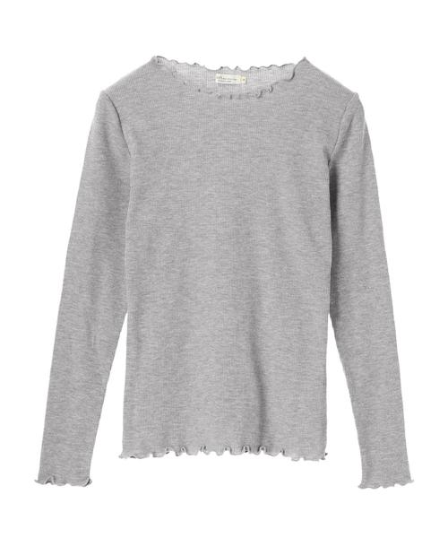 earth music&ecology（アースミュージックアンドエコロジー）の「メロウボートネックプルオーバー ●＊（Tシャツ/カットソー・レディース・杢グレー/イエロー/アイボリー/カーキ/ラベンダー/ブラック/その他7/ネイビー・M/S）」の10枚目の写真