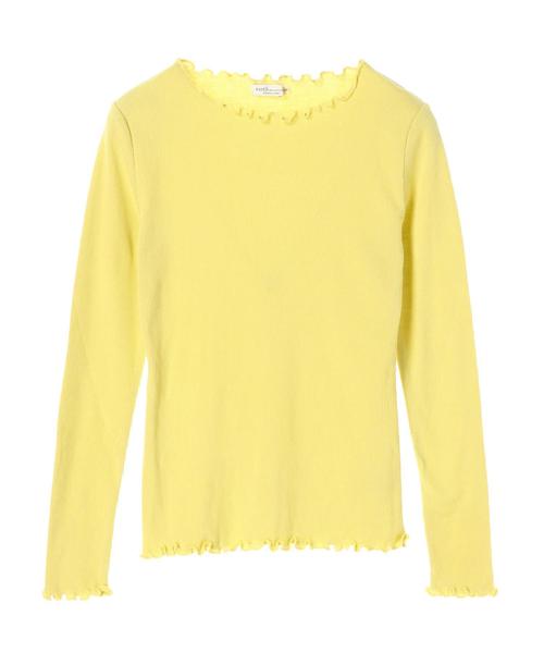 earth music&ecology（アースミュージックアンドエコロジー）の「メロウボートネックプルオーバー ●＊（Tシャツ/カットソー・レディース・杢グレー/イエロー/アイボリー/カーキ/ラベンダー/ブラック/その他7/ネイビー・M/S）」の12枚目の写真