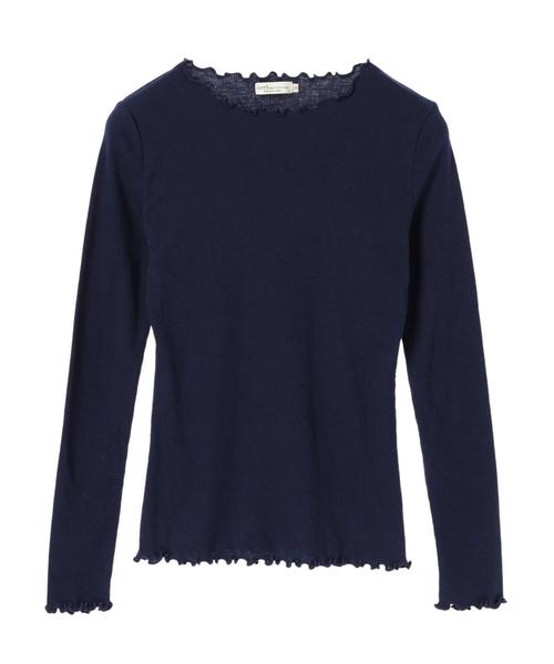 earth music&ecology（アースミュージックアンドエコロジー）の「メロウボートネックプルオーバー ●＊（Tシャツ/カットソー・レディース・杢グレー/イエロー/アイボリー/カーキ/ラベンダー/ブラック/その他7/ネイビー・M/S）」の14枚目の写真