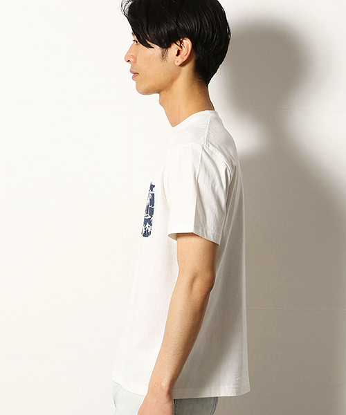 Purple&Yellow(パープルアンドイエロー)の「アロハ柄 ポケット Tシャツ(Tシャツ/カットソー・メンズ・ブラック/ネイビー・SMALL/MEDIUM/LARGE/X-LARGE/X-SMALL)」の5枚目の写真