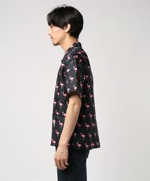 soe READY TO WEAR フラミンゴシャツ Soe - Open Collar Flamingo Pattern Shirt (size-1) ¥14000+tax