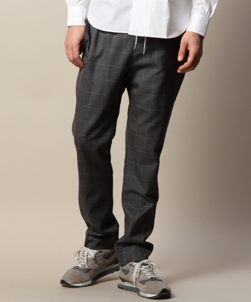 BEAUTY&YOUTH UNITED ARROWS(ビューティーアンドユースユナイテッドアローズ)の「BY ウール チェック イージーパンツ◆(その他パンツ・メンズ・グレー/ネイビー・LARGE/X-LARGE/MEDIUM/SMALL)」の2枚目の写真