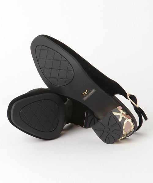 cava cava(サヴァサヴァ)の「〈cava cava(サヴァサヴァ)〉スリングバックパンプス(サンダル・レディース・パープル/ブラック/ブラウン・23.0cm/23.5cm/22.5cm/24.0cm/24.5cm)」の7枚目の写真