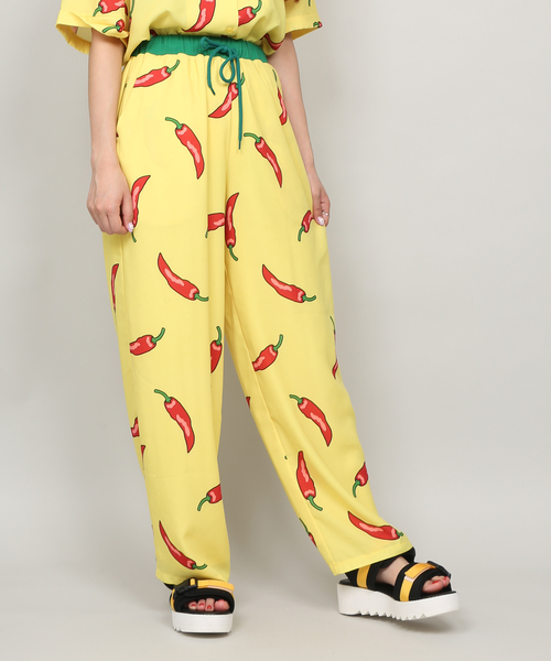 PUNYUS（プニュズ）の「野菜柄パンツ（その他パンツ・レディース・ピンク/イエロー/ブルー・1/2/4/3）」の2枚目の写真