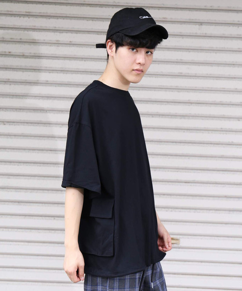 revertical(リバーティカル)の「ダブルポケット ビッグシルエットTシャツ(Tシャツ/カットソー・メンズ・ホワイト/ブラック/ベージュ/ブラウン・M/L)」の22枚目の写真