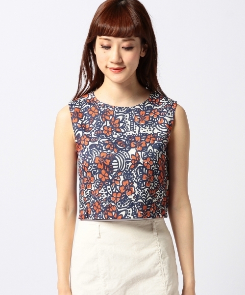 Another Edition（アナザーエディション）の「AE トライバル PRT PO（シャツ/ブラウス・レディース・オレンジ/コバルトブルー・フリー）」の7枚目の写真