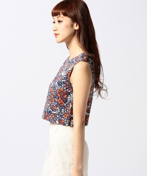 Another Edition（アナザーエディション）の「AE トライバル PRT PO（シャツ/ブラウス・レディース・オレンジ/コバルトブルー・フリー）」の8枚目の写真