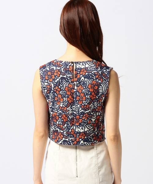 Another Edition（アナザーエディション）の「AE トライバル PRT PO（シャツ/ブラウス・レディース・オレンジ/コバルトブルー・フリー）」の9枚目の写真