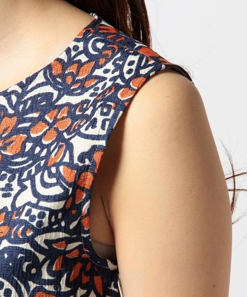 Another Edition（アナザーエディション）の「AE トライバル PRT PO（シャツ/ブラウス・レディース・オレンジ/コバルトブルー・フリー）」の15枚目の写真