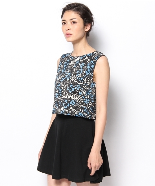 Another Edition（アナザーエディション）の「AE トライバル PRT PO（シャツ/ブラウス・レディース・オレンジ/コバルトブルー・フリー）」の3枚目の写真