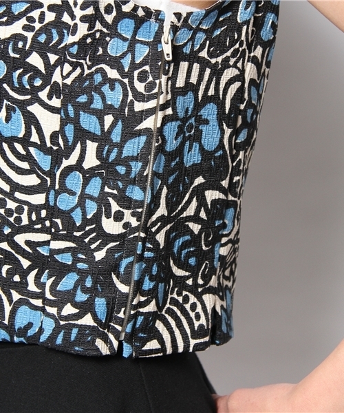 Another Edition（アナザーエディション）の「AE トライバル PRT PO（シャツ/ブラウス・レディース・オレンジ/コバルトブルー・フリー）」の5枚目の写真