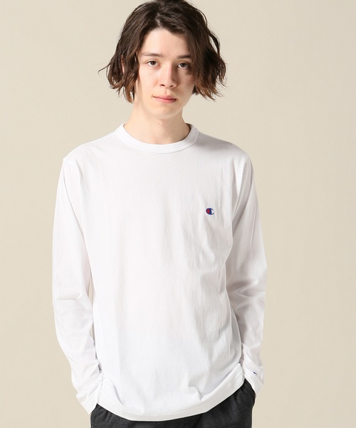 セール Champion チャンピオン ロングスリーブtシャツ ベーシック Tシャツ カットソー Champion チャンピオン のファッション通販 Zozotown