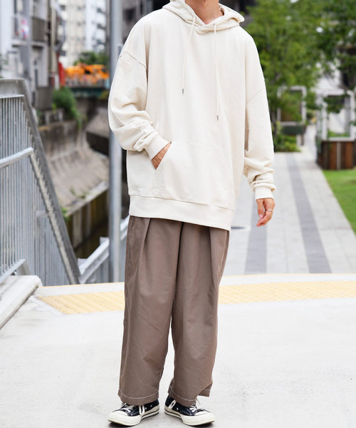 kutir（クティール）の「ウルトラルーズシルエットパーカー（パーカー・メンズ・ダークブラウン/ベージュ/オフホワイト/オレンジ・MEDIUM/LARGE）」の17枚目の写真