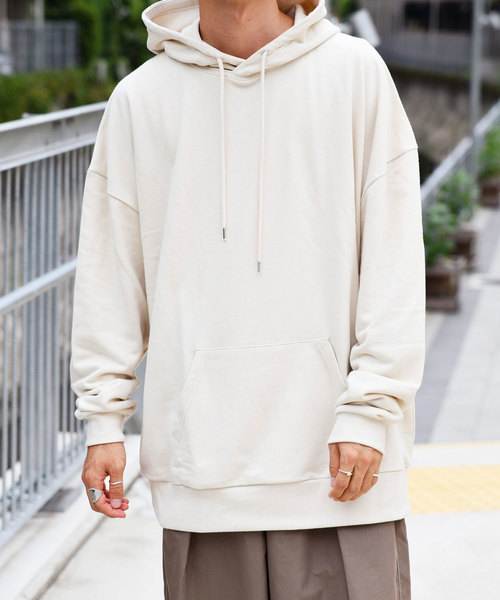 kutir（クティール）の「ウルトラルーズシルエットパーカー（パーカー・メンズ・ダークブラウン/ベージュ/オフホワイト/オレンジ・MEDIUM/LARGE）」の20枚目の写真