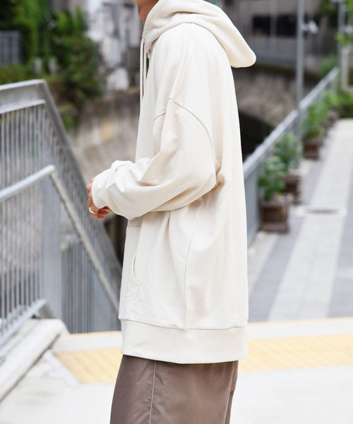 kutir（クティール）の「ウルトラルーズシルエットパーカー（パーカー・メンズ・ダークブラウン/ベージュ/オフホワイト/オレンジ・MEDIUM/LARGE）」の21枚目の写真