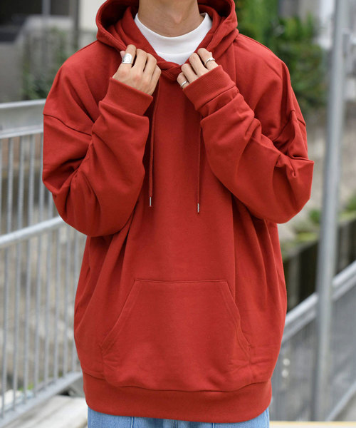 kutir（クティール）の「ウルトラルーズシルエットパーカー（パーカー・メンズ・ダークブラウン/ベージュ/オフホワイト/オレンジ・MEDIUM/LARGE）」の6枚目の写真