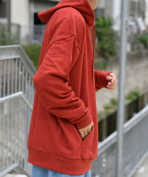 kutir（クティール）の「ウルトラルーズシルエットパーカー（パーカー・メンズ・ダークブラウン/ベージュ/オフホワイト/オレンジ・MEDIUM/LARGE）」の7枚目の写真