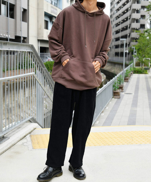 kutir（クティール）の「ウルトラルーズシルエットパーカー（パーカー・メンズ・ダークブラウン/ベージュ/オフホワイト/オレンジ・MEDIUM/LARGE）」の10枚目の写真