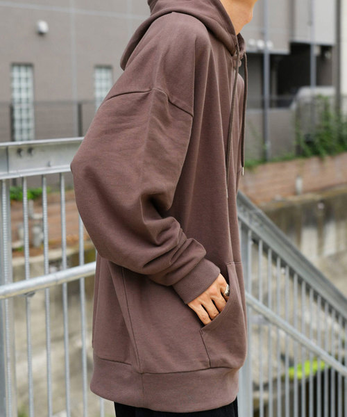 kutir（クティール）の「ウルトラルーズシルエットパーカー（パーカー・メンズ・ダークブラウン/ベージュ/オフホワイト/オレンジ・MEDIUM/LARGE）」の14枚目の写真