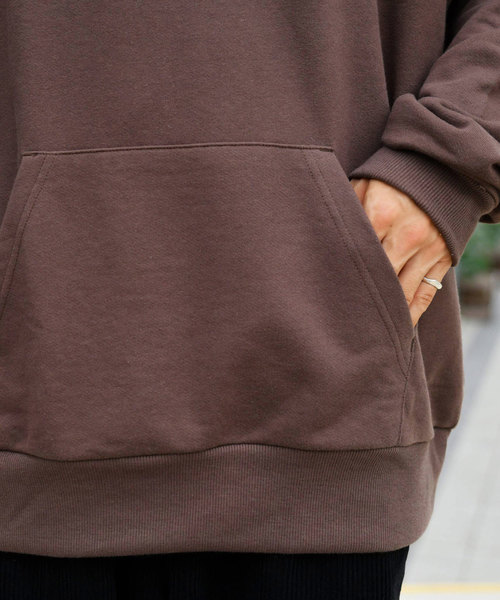 kutir（クティール）の「ウルトラルーズシルエットパーカー（パーカー・メンズ・ダークブラウン/ベージュ/オフホワイト/オレンジ・MEDIUM/LARGE）」の16枚目の写真