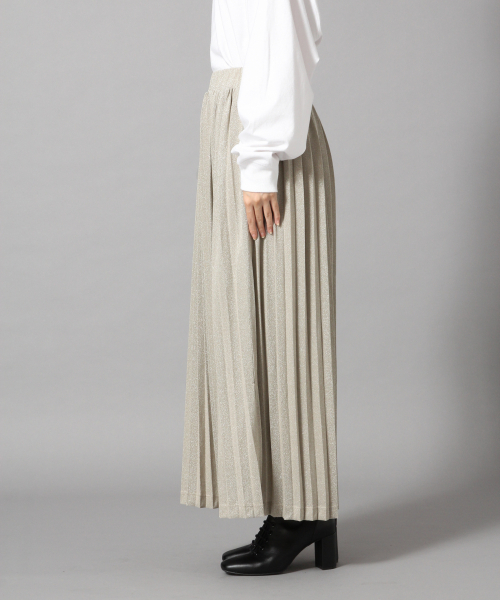 LOWRYS FARM（ローリーズファーム）の「ラメプリーツスカート　857362（スカート・レディース・ベージュ/グレー/ピンク・FREE）」の7枚目の写真