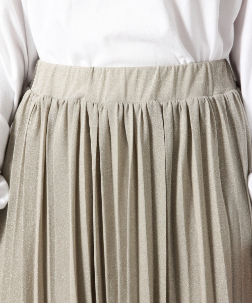 LOWRYS FARM（ローリーズファーム）の「ラメプリーツスカート　857362（スカート・レディース・ベージュ/グレー/ピンク・FREE）」の10枚目の写真