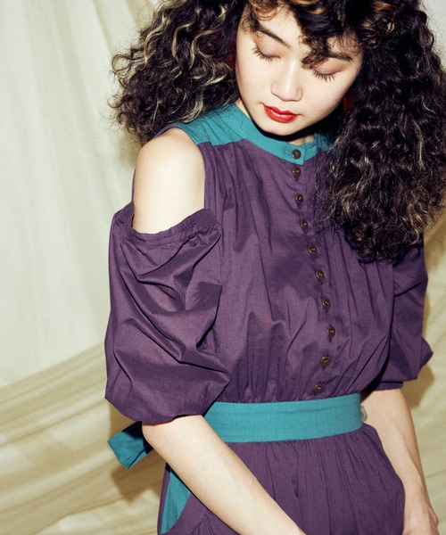PAMEO POSE（パメオポーズ）の「Removable Sleeve Dress（ワンピース 