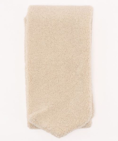 KOBE LETTUCE（コウベレタス）の「ボリュームボアマフラー（マフラー・レディース・アイボリー/ピンク/ブラウン・FREE）」の6枚目の写真