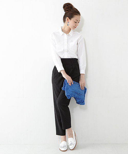 Ray BEAMS(レイビームス)の「 Ray BEAMS / コットンブロード ビッグシャツ(シャツ/ブラウス・レディース・ホワイト・ONE SIZE)」の6枚目の写真