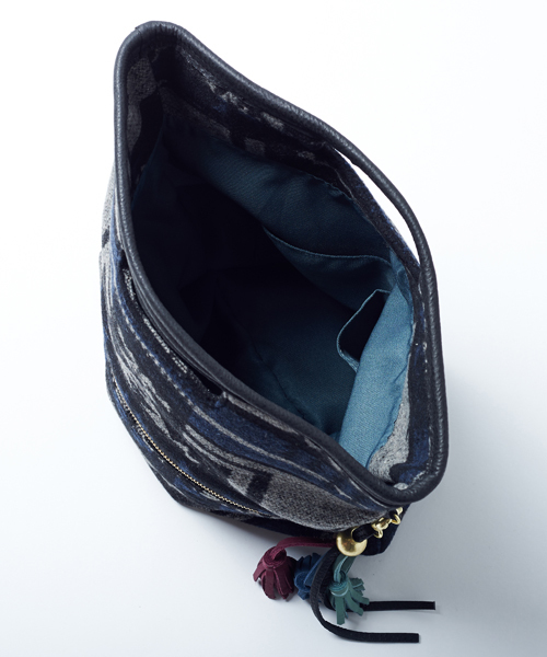 Another Edition（アナザーエディション）の「ae NTV CLT（クラッチバッグ・レディース・ネイビー/ライトピンク・ﾌﾘ-）」の5枚目の写真