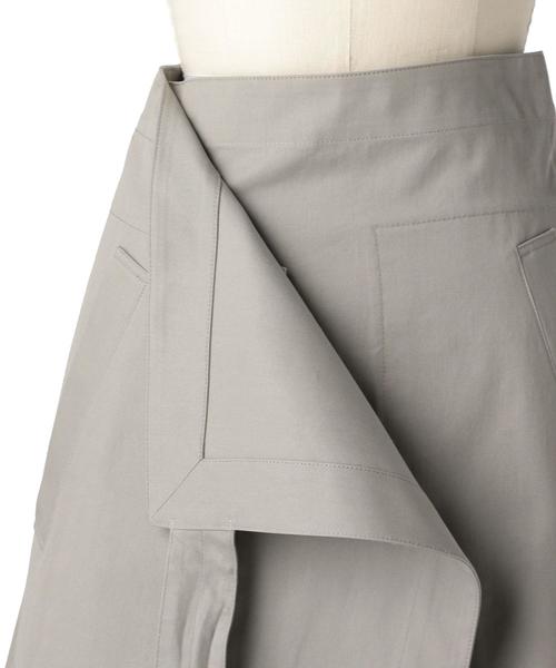 Drawer（ドゥロワー）の「Drawer コットンサイドベルトラップスカート  