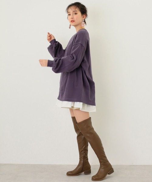 one after another NICE CLAUP(ワンアフターアナザーナイスクラップ)の「袖タック入りAラインチュニック(ワンピース・レディース・アイボリー/オフホワイト/ベージュ・FREE)」の16枚目の写真