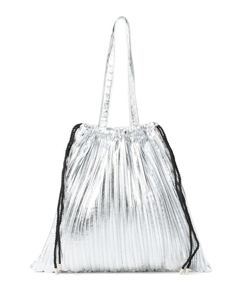 Ray BEAMS(レイビームス)の「Ray BEAMS / メタリック プリーツ バッグ(ハンドバッグ・レディース・シルバー/ゴールド・ONE SIZE)」の13枚目の写真