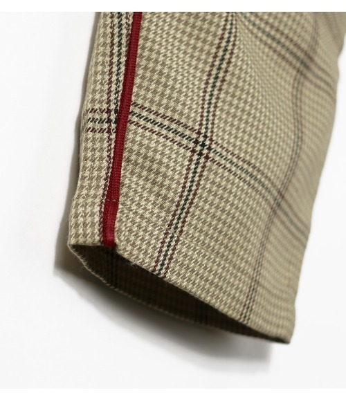 BRANSHES（ブランシェス）の「先染チェックパイピングパンツ（その他パンツ・キッズ・ベージュ/グレー・90cm/120cm/130cm/100cm/150cm/110cm/140cm）」の4枚目の写真