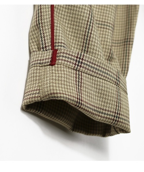 BRANSHES（ブランシェス）の「先染チェックパイピングパンツ（その他パンツ・キッズ・ベージュ/グレー・90cm/120cm/130cm/100cm/150cm/110cm/140cm）」の3枚目の写真