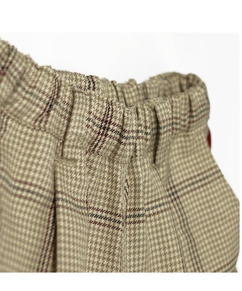 BRANSHES（ブランシェス）の「先染チェックパイピングパンツ（その他パンツ・キッズ・ベージュ/グレー・90cm/120cm/130cm/100cm/150cm/110cm/140cm）」の6枚目の写真