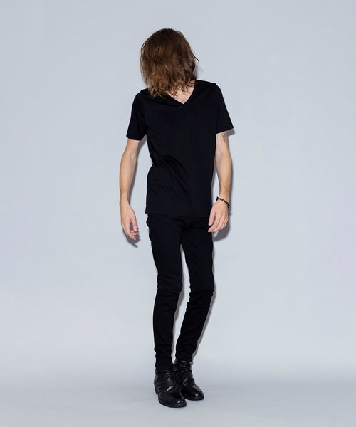 NO ID.（ノーアイディ）の「ロイヤルクールV/N-T（Tシャツ/カットソー・メンズ・ホワイト/ブラック/オレンジ/グリーン・1/2）」の3枚目の写真
