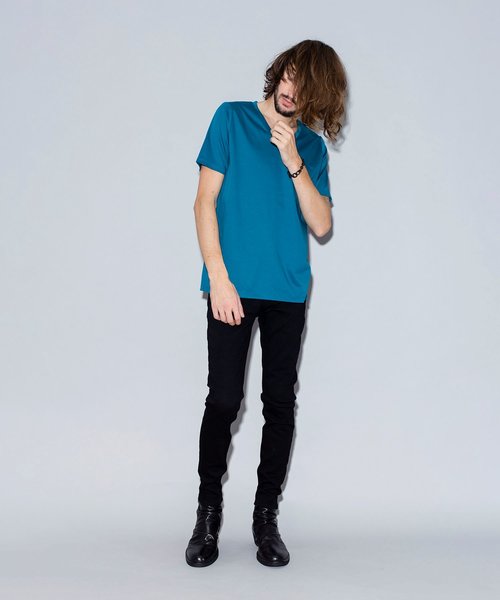 NO ID.（ノーアイディ）の「ロイヤルクールV/N-T（Tシャツ/カットソー・メンズ・ホワイト/ブラック/オレンジ/グリーン・1/2）」の11枚目の写真