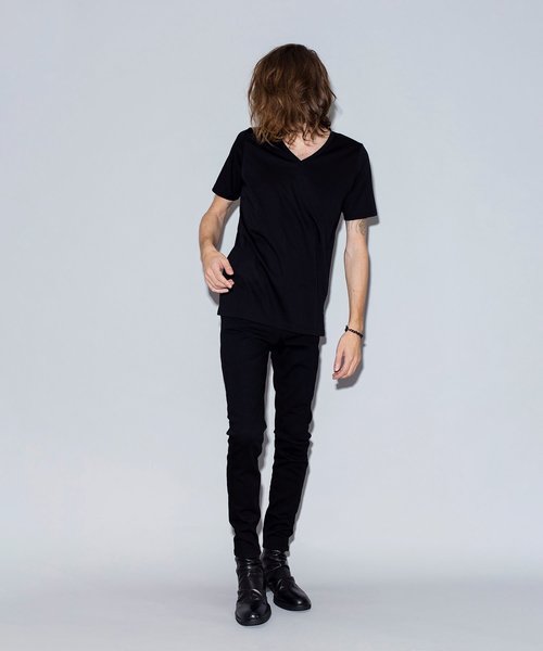NO ID.（ノーアイディ）の「ロイヤルクールV/N-T（Tシャツ/カットソー・メンズ・ホワイト/ブラック/オレンジ/グリーン・1/2）」の19枚目の写真