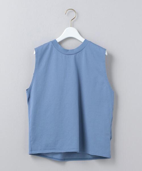 6（ロク）の「＜6(ROKU)＞BACK TUCK NO SLEEVE PULLOVER/カットソー ◆（Tシャツ/カットソー・レディース・ベージュ/コバルトブルー/ホワイト・FREE）」の3枚目の写真