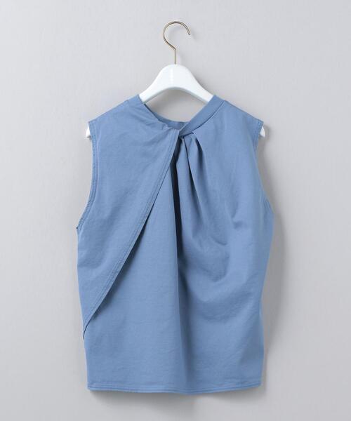 6（ロク）の「＜6(ROKU)＞BACK TUCK NO SLEEVE PULLOVER/カットソー ◆（Tシャツ/カットソー・レディース・ベージュ/コバルトブルー/ホワイト・FREE）」の8枚目の写真