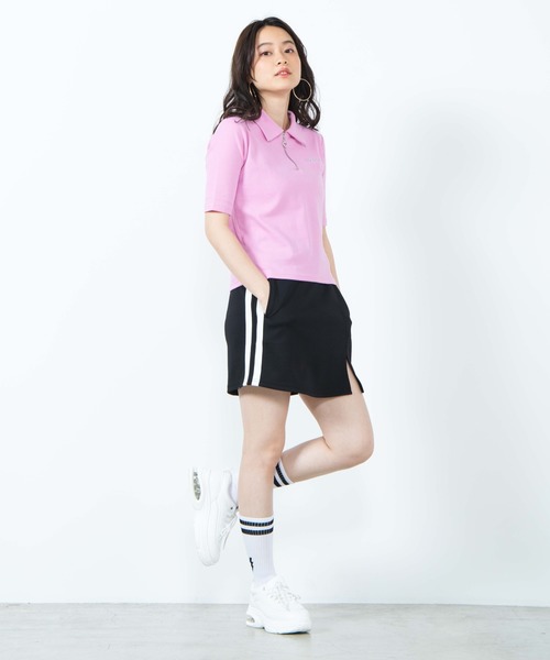 WEGO(ウィゴー)の「DISPARK/チャームジップリブTシャツ(Tシャツ/カットソー・レディース・ホワイト/ピンク・FREE)」の11枚目の写真